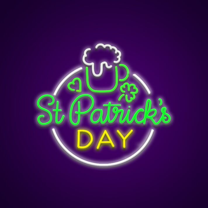 St Patricks Neon Sign Celebrate St. Patrick's Day with this sign