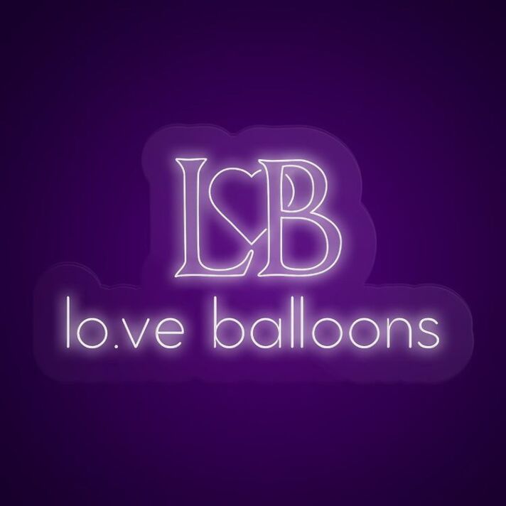 Love Balloons Neon Sign Perfect for romantic settings
