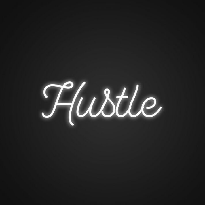 Pretty Hustle Neon Sign Perfect for motivated individuals