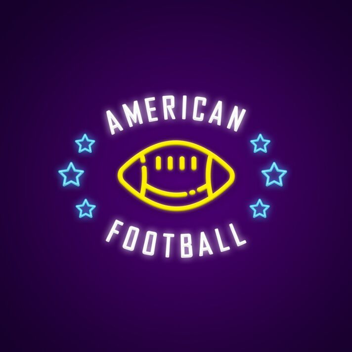American Football Neon Sign Perfect for sports bars