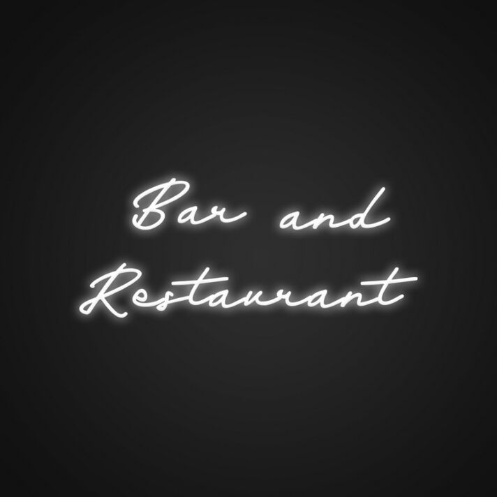 Bar And Restaurant Neon Sign Draw in customers with this inviting sign