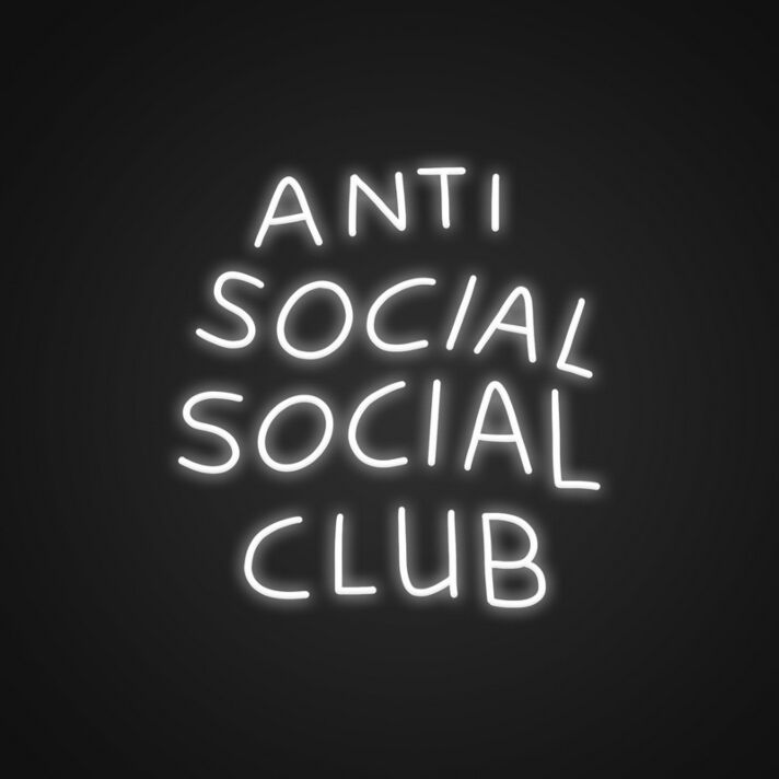 Anti Social Social Club Neon Sign Add a touch of attitude to your decor