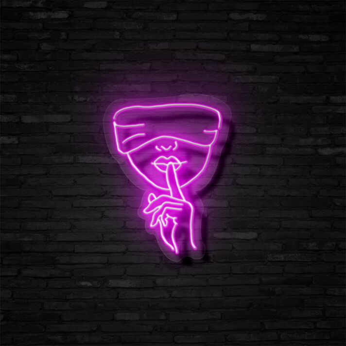 Shh Neon Sign Add a touch of mystery and quiet