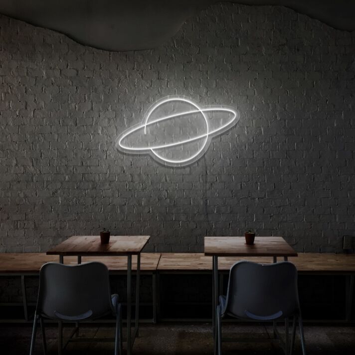 Planet Neon Sign Add a celestial and dreamy touch
