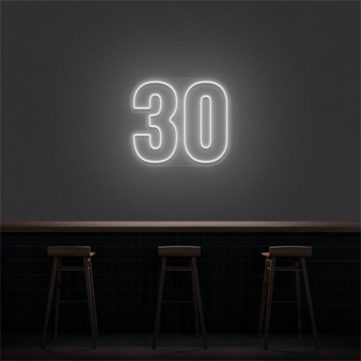 Brighten Up Your Celebration and Office Space with the Versatile 30 LED Neon Number LED Neon Sign