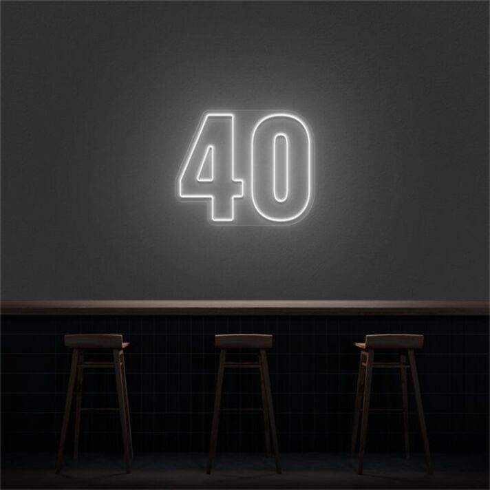 Brighten up your celebrations and spaces with the versatile 40 LED Neon Number LED Sign, perfect for birthdays, anniversaries, home bars, and special events.