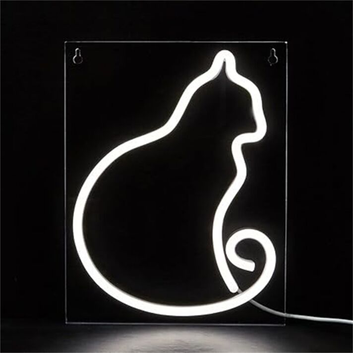 Brighten up your living space, office, or storefront with the whimsical charm of the Cat LED Neon Sign.