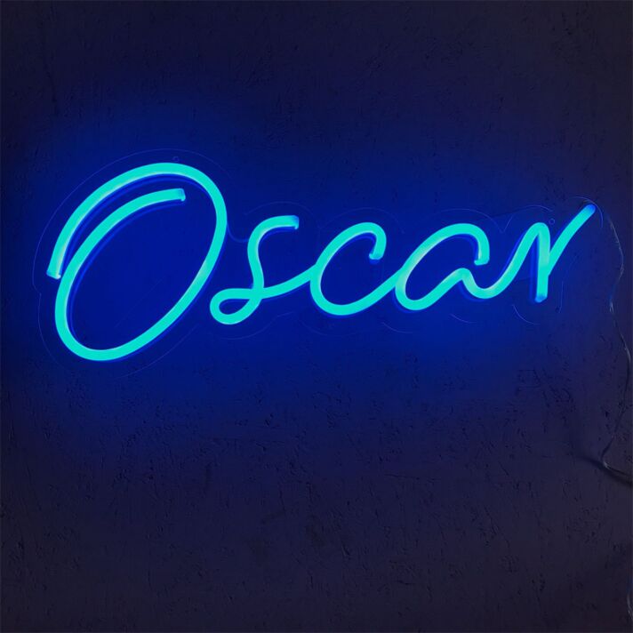 Elevate Your Home, Office, or Event Ambiance with the Custom Name Oscar LED Neon Sign