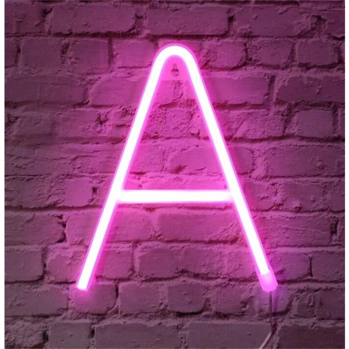 Brighten Your Special Occasions: Customized A LED Neon Light Letter Birthday LED Neon Sign for Weddings, Bars, and Home Decor