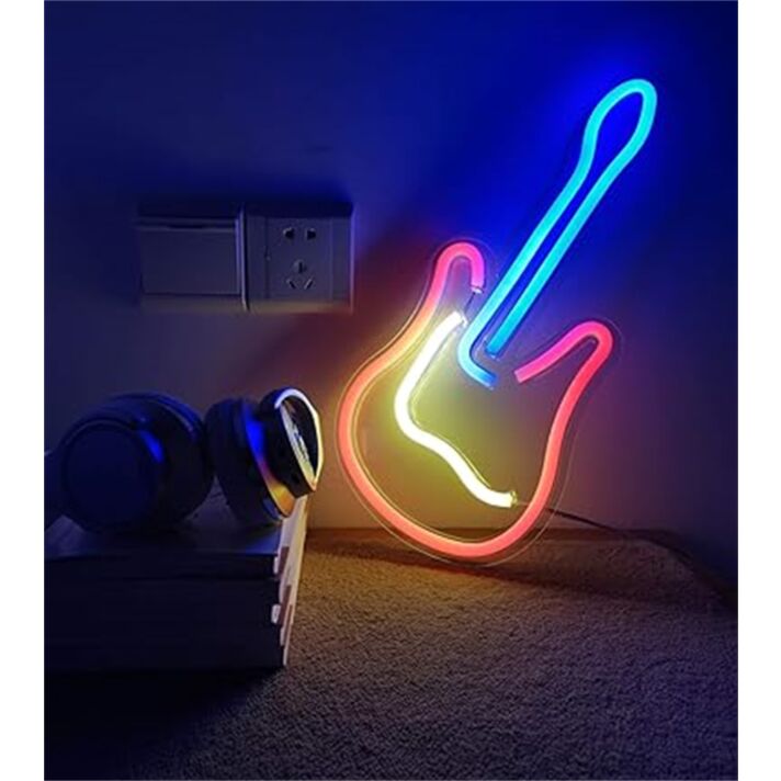 Brighten Up Your Music Room, Bar, or Next Event with the Striking Guitar LED Neon Sign