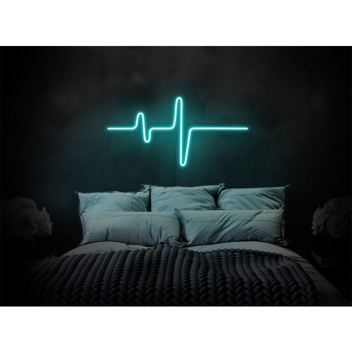 Add a Romantic Touch to Your Bedroom, Wedding, or Valentine's Celebration with the Heartbeat LED Neon Sign.