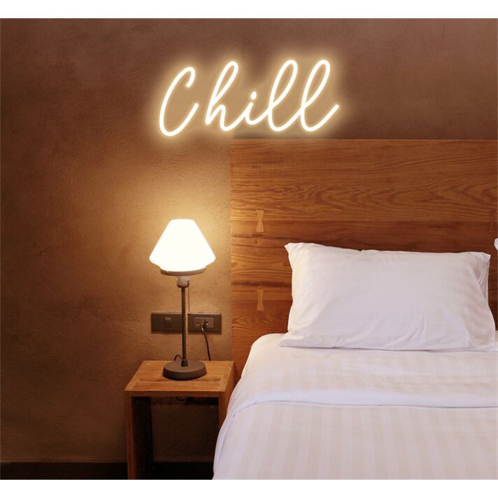 Brighten Up Your Home, Office, or Bar Ambiance with the Versatile LED Chill Neon Sign.
