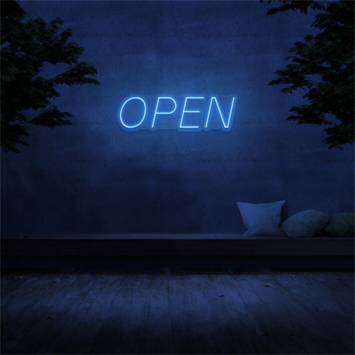 Brighten Up Your Store, Bar, or Café Ambiance with the Vibrant Open Business LED Neon Sign.