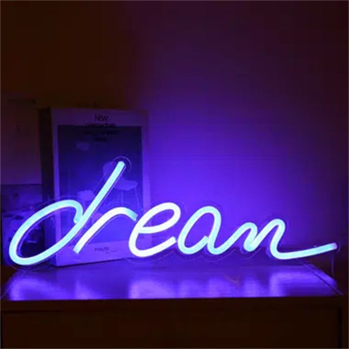 Add a Touch of Radiance to Your Bar, Wedding, or Home Office with Orren Ellis Jaxdon Dream 61 LED Neon Sign Wayfair.