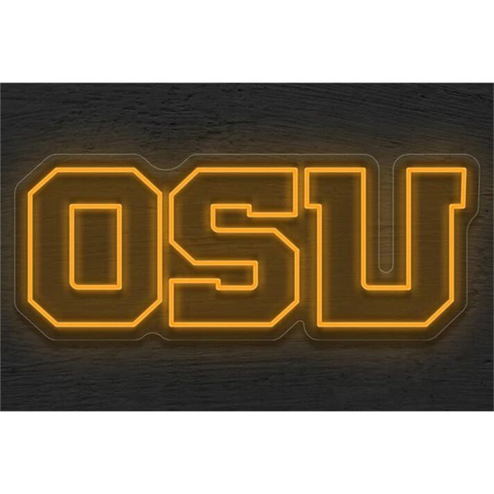 Brighten Up Your Game Room, Bar, or Dorm with the Osu Logo LED Neon Sign.