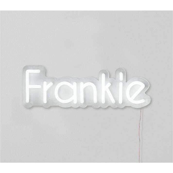 Brighten Your Space: Personalized Decor Frankie LED Neon Wall Light - Perfect for Home, Office, Stores, Bars, Weddings, and Parties.