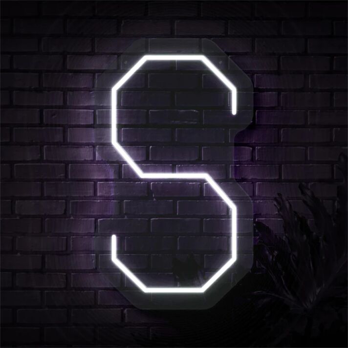 Brighten Your Space - Perfect for Weddings, Bars, and Home Decor with the Personalized Initial Letter S LED Neon Sign.